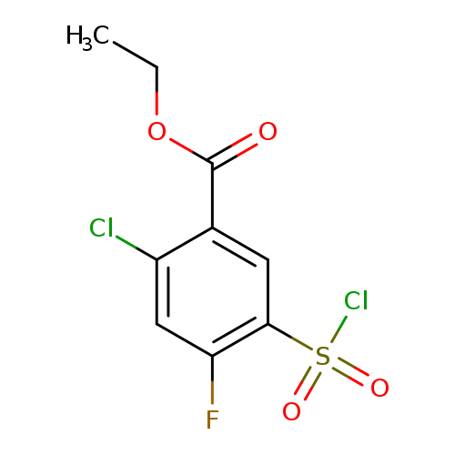 ethyl 2-chloro-5-(chlorosulfonyl)-4-fluorobenzoate