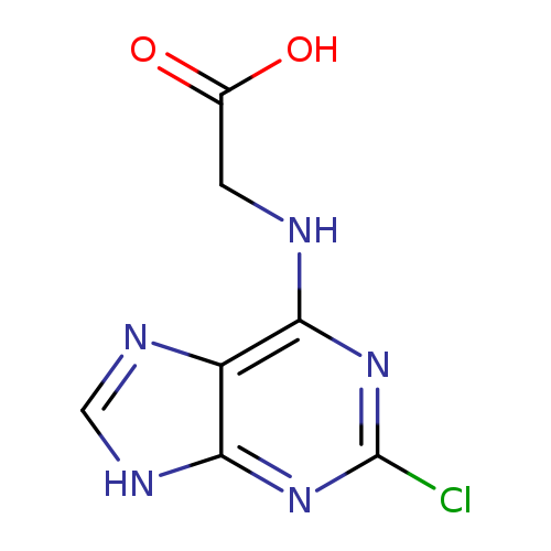 2-((2-Chloro-9H-purin-6-yl)amino)acetic acid
