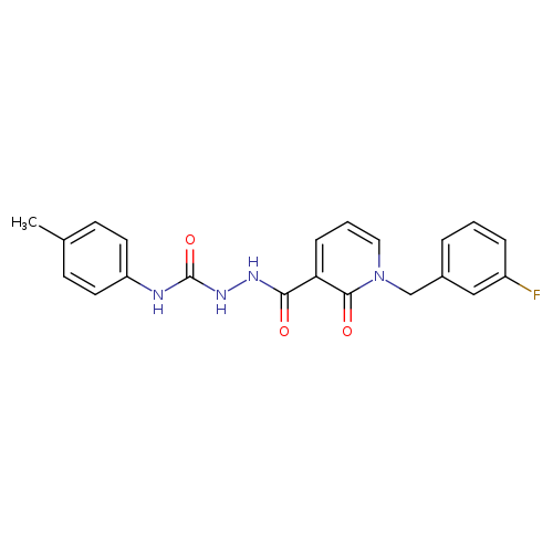 1-[(3-fluorophenyl)methyl]-N-{[(4-methylphenyl)carbamoyl]amino}-2-oxo-1,2-dihydropyridine-3-carboxamide