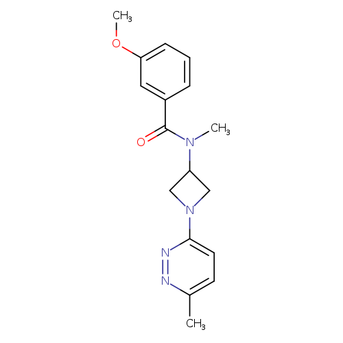 3-methoxy-N-methyl-N-[1-(6-methylpyridazin-3-yl)azetidin-3-yl]benzamide