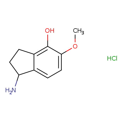 1-Amino-5-methoxy-2,3-dihydro-1H-inden-4-ol hydrochloride