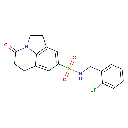 N-[(2-chlorophenyl)methyl]-11-oxo-1-azatricyclo[6.3.1.0^{4,12}]dodeca-4(12),5,7-triene-6-sulfonamide