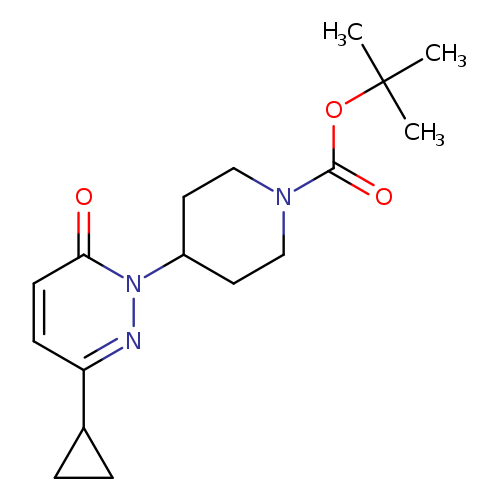 tert-butyl 4-(3-cyclopropyl-6-oxo-1,6-dihydropyridazin-1-yl)piperidine-1-carboxylate