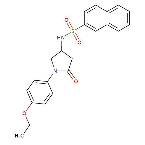 N-[1-(4-ethoxyphenyl)-5-oxopyrrolidin-3-yl]naphthalene-2-sulfonamide