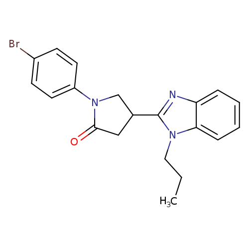 1-(4-bromophenyl)-4-(1-propyl-1H-1,3-benzodiazol-2-yl)pyrrolidin-2-one