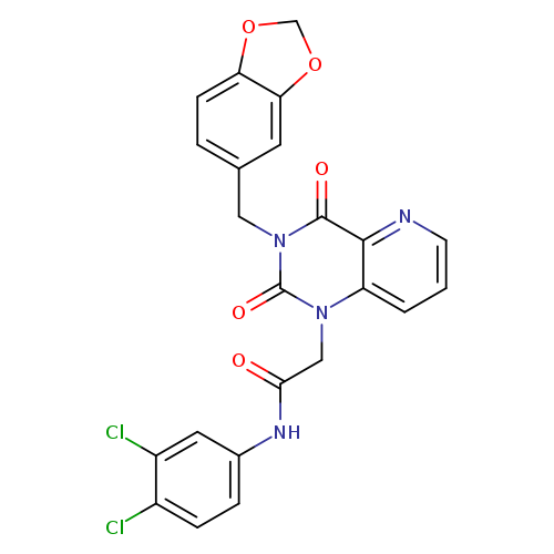2-{3-[(2H-1,3-benzodioxol-5-yl)methyl]-2,4-dioxo-1H,2H,3H,4H-pyrido[3,2-d]pyrimidin-1-yl}-N-(3,4-dichlorophenyl)acetamide