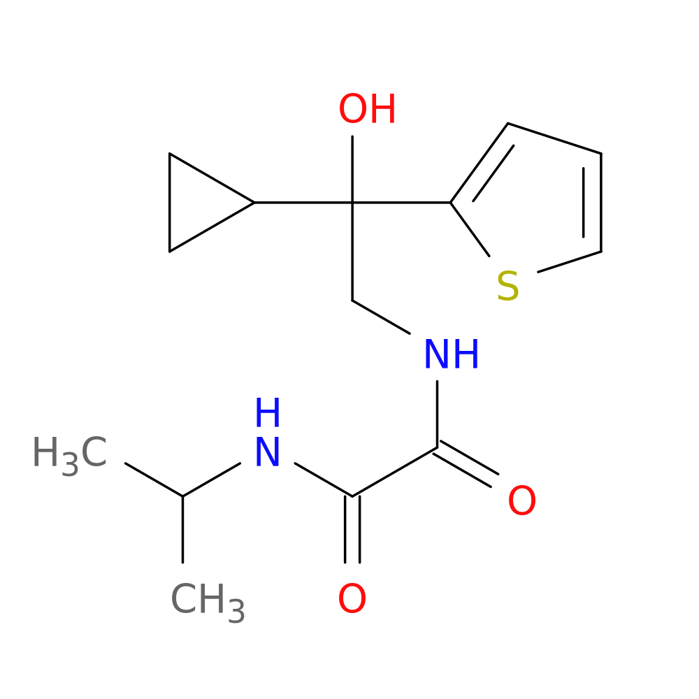 N'-[2-cyclopropyl-2-hydroxy-2-(thiophen-2-yl)ethyl]-N-(propan-2-yl)ethanediamide