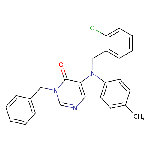 3-benzyl-5-[(2-chlorophenyl)methyl]-8-methyl-3H,4H,5H-pyrimido[5,4-b]indol-4-one