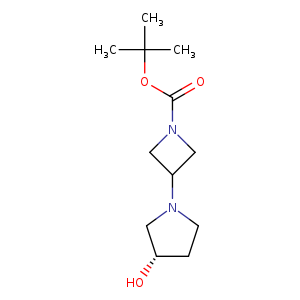 1-Azetidinecarboxylic acid, 3-[(3S)-3-hydroxy-1-pyrrolidinyl]-, 1,1-dimethylethyl ester