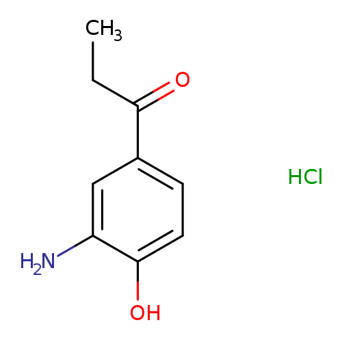 1-(3-amino-4-hydroxyphenyl)propan-1-one hydrochloride