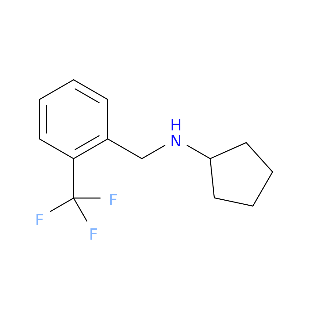N-{[2-(trifluoromethyl)phenyl]methyl}cyclopentanamine