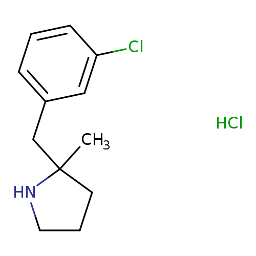 2-[(3-chlorophenyl)methyl]-2-methylpyrrolidine hydrochloride