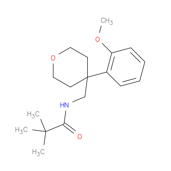 N-{[4-(2-methoxyphenyl)oxan-4-yl]methyl}-2,2-dimethylpropanamide