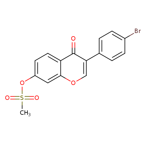3-(4-Bromophenyl)-7-[(methylsulfonyl)oxy]-4-oxo-4H-chromene