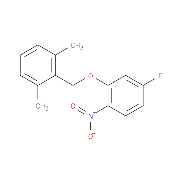 2-((5-Fluoro-2-nitrophenoxy)methyl)-1,3-dimethylbenzene