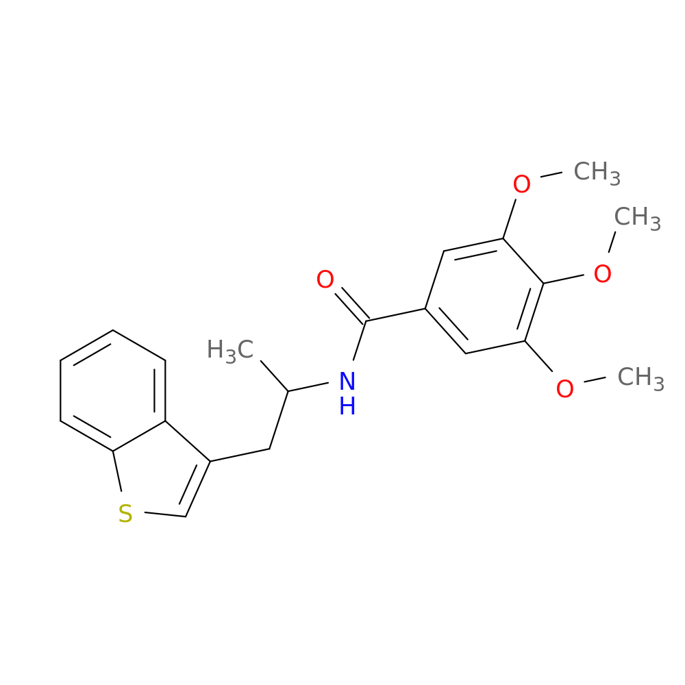N-[1-(1-benzothiophen-3-yl)propan-2-yl]-3,4,5-trimethoxybenzamide