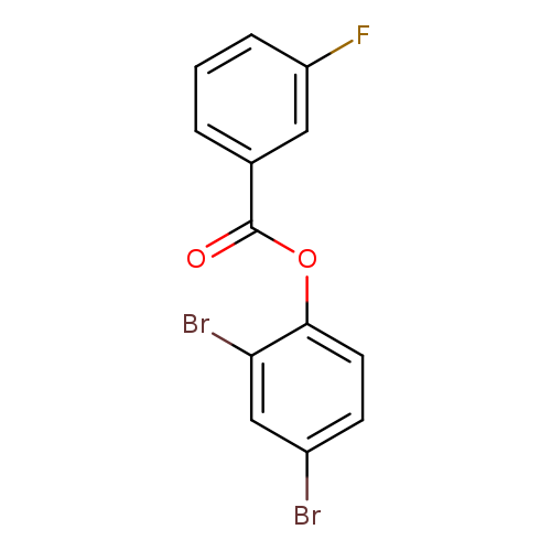 2,4-dibromophenyl 3-fluorobenzoate