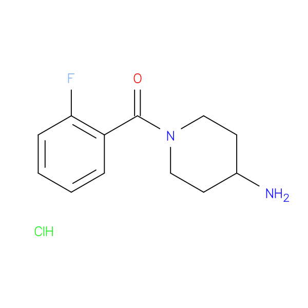 (4-Aminopiperidin-1-yl)(2-fluorophenyl)methanone hydrochloride