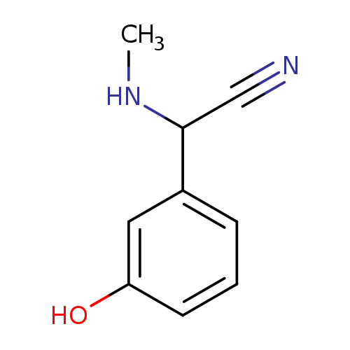 2-(3-hydroxyphenyl)-2-(methylamino)acetonitrile