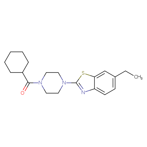 2-(4-cyclohexanecarbonylpiperazin-1-yl)-6-ethyl-1,3-benzothiazole