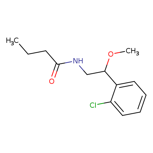N-[2-(2-chlorophenyl)-2-methoxyethyl]butanamide