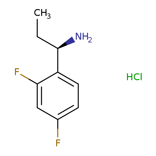 Benzenemethanamine, α-ethyl-2,4-difluoro-, hydrochloride (1:1), (αR)-