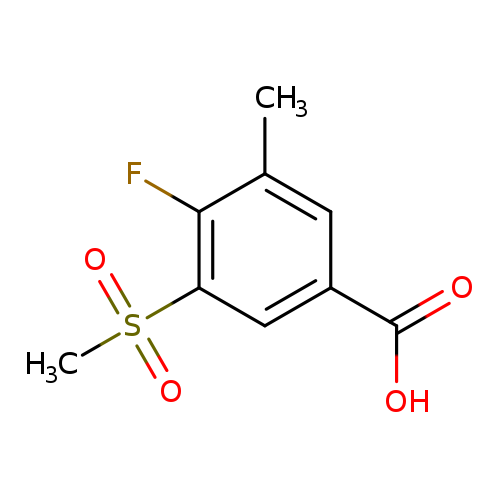 4-fluoro-3-methanesulfonyl-5-methylbenzoic acid