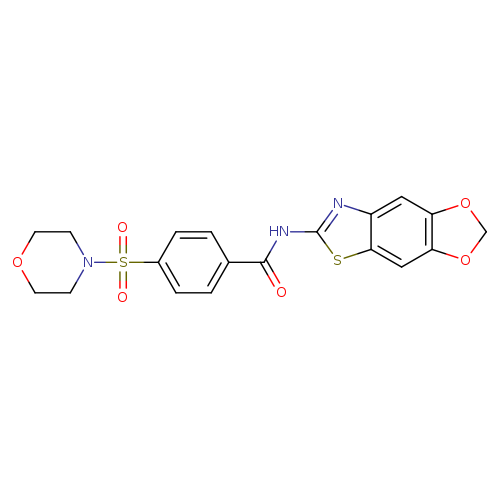 N-{4,6-dioxa-10-thia-12-azatricyclo[7.3.0.0^{3,7}]dodeca-1(9),2,7,11-tetraen-11-yl}-4-(morpholine-4-sulfonyl)benzamide