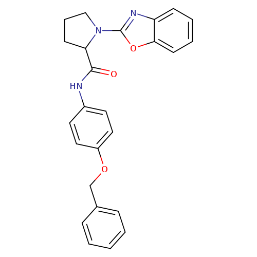 1-(1,3-benzoxazol-2-yl)-N-[4-(benzyloxy)phenyl]pyrrolidine-2-carboxamide