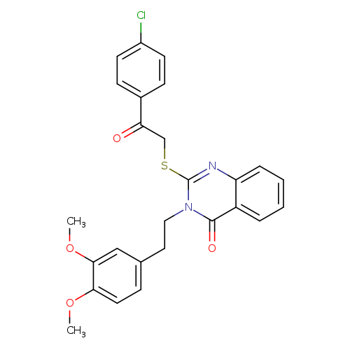 2-{[2-(4-chlorophenyl)-2-oxoethyl]sulfanyl}-3-[2-(3,4-dimethoxyphenyl)ethyl]-3,4-dihydroquinazolin-4-one