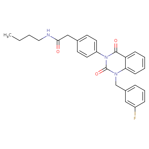 N-butyl-2-(4-{1-[(3-fluorophenyl)methyl]-2,4-dioxo-1,2,3,4-tetrahydroquinazolin-3-yl}phenyl)acetamide