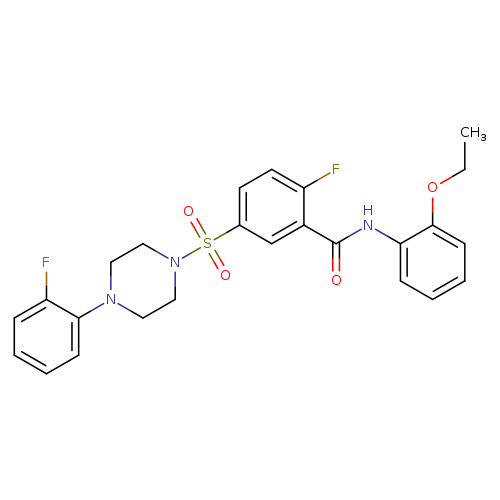 N-(2-ethoxyphenyl)-2-fluoro-5-{[4-(2-fluorophenyl)piperazin-1-yl]sulfonyl}benzamide