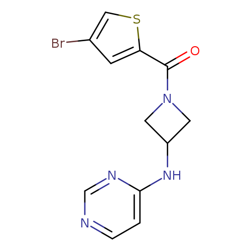 N-[1-(4-bromothiophene-2-carbonyl)azetidin-3-yl]pyrimidin-4-amine