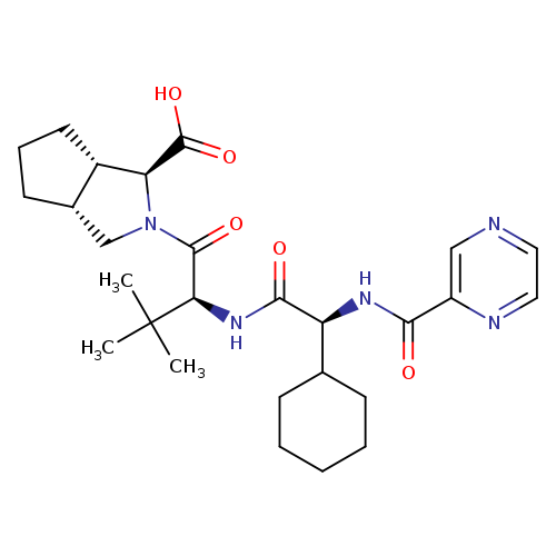 (1S,3Ar,6as)-2-((s)-2-((s)-2-cyclohexyl-2-(pyrazine-2-carboxamido)acetamido)-3,3-dimethylbutanoyl)octahydrocyclopenta[c]pyrrole-1-carboxylic acid