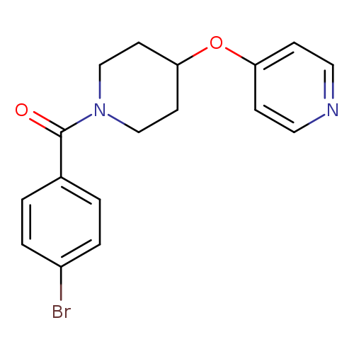 4-{[1-(4-bromobenzoyl)piperidin-4-yl]oxy}pyridine