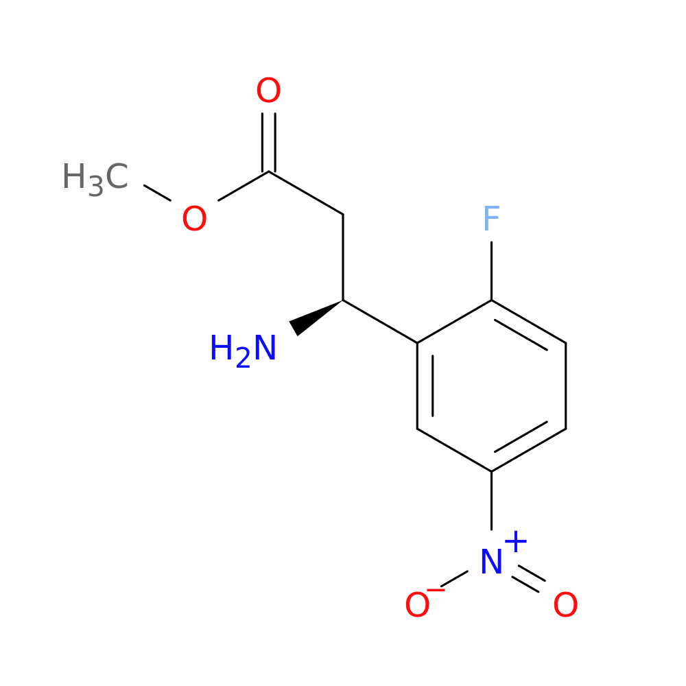 methyl (3S)-3-amino-3-(2-fluoro-5-nitrophenyl)propanoate