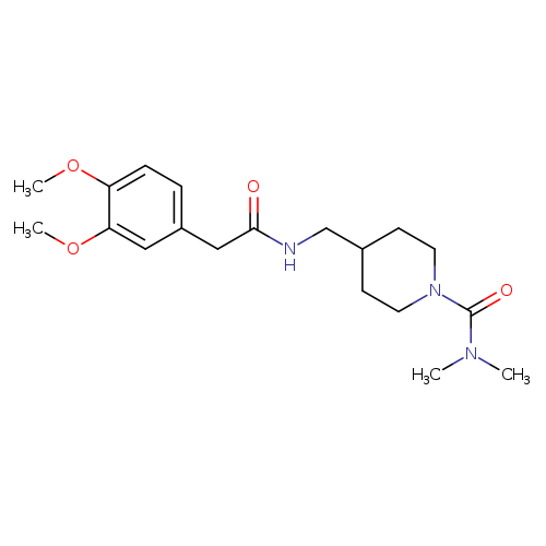 4-{[2-(3,4-dimethoxyphenyl)acetamido]methyl}-N,N-dimethylpiperidine-1-carboxamide