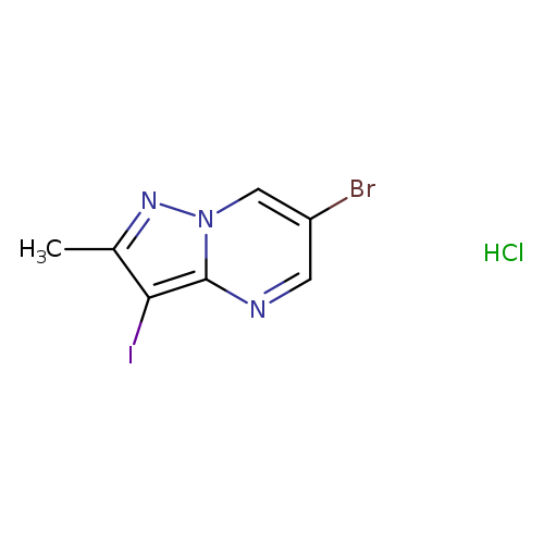 6-bromo-3-iodo-2-methylpyrazolo[1,5-a]pyrimidinehydrochloride