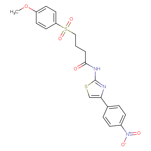 4-(4-methoxybenzenesulfonyl)-N-[4-(4-nitrophenyl)-1,3-thiazol-2-yl]butanamide