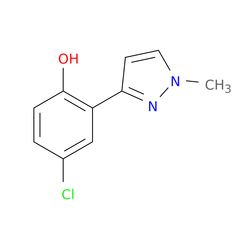 4-chloro-2-(1-methyl-1H-pyrazol-3-yl)phenol