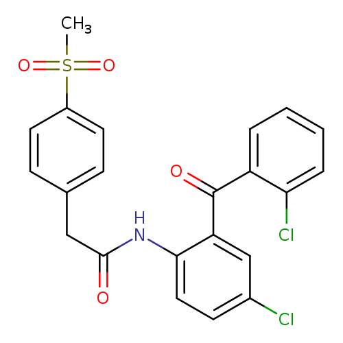 N-[4-chloro-2-(2-chlorobenzoyl)phenyl]-2-(4-methanesulfonylphenyl)acetamide