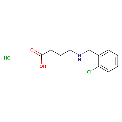 4-([(2-Chlorophenyl)methyl]amino)butanoic acid hydrochloride