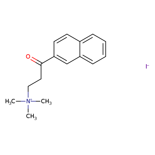 2-Naphthalenepropanaminium, N,N,N-trimethyl-γ-oxo-, iodide (1:1)