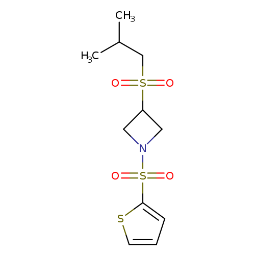 3-(2-methylpropanesulfonyl)-1-(thiophene-2-sulfonyl)azetidine