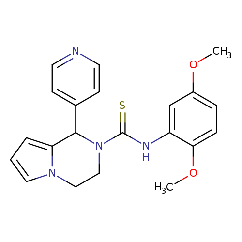 N-(2,5-dimethoxyphenyl)-1-(pyridin-4-yl)-1H,2H,3H,4H-pyrrolo[1,2-a]pyrazine-2-carbothioamide