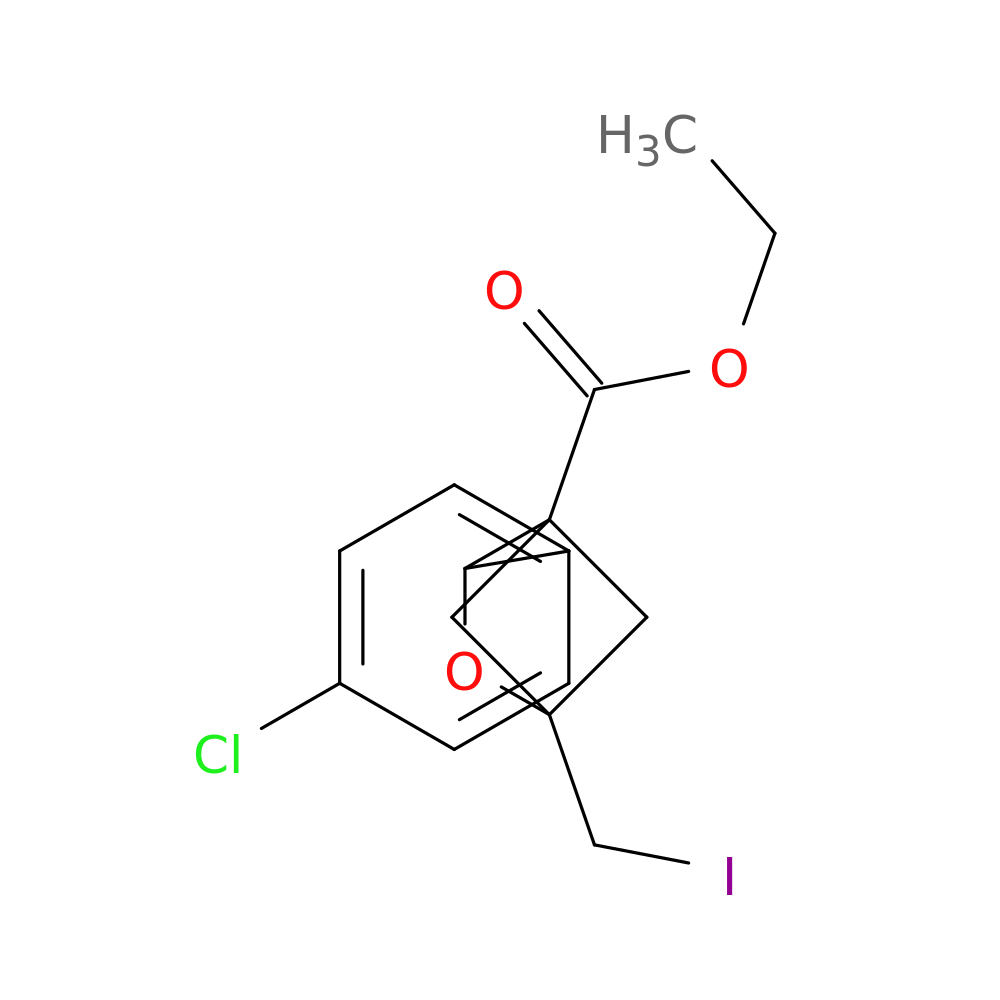 ethyl 3-(4-chlorophenyl)-1-(iodomethyl)-2-oxabicyclo[2.1.1]hexane-4-carboxylate