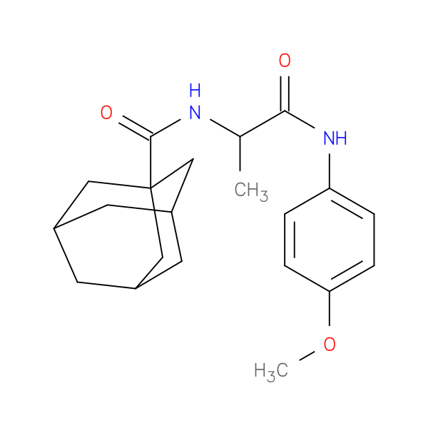 Tricyclo[3.3.1.13,7]decane-1-carboxamide,N-[2-[(4-methoxyphenyl)amino]-1-methyl-2-oxoethyl]-