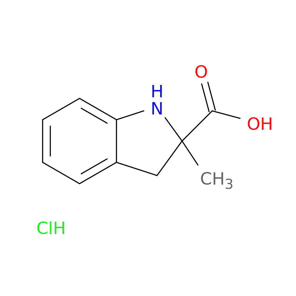 2-methyl-2,3-dihydro-1H-indole-2-carboxylic acid hydrochloride