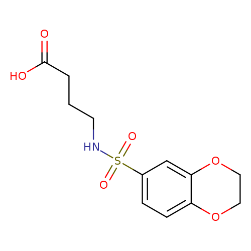 4-(2,3-dihydrobenzo[b][1,4]dioxine-6-sulfonamido)butanoic acid
