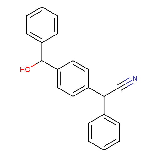 2-(4-(Hydroxy(phenyl)methyl)phenyl)-2-phenylacetonitrile